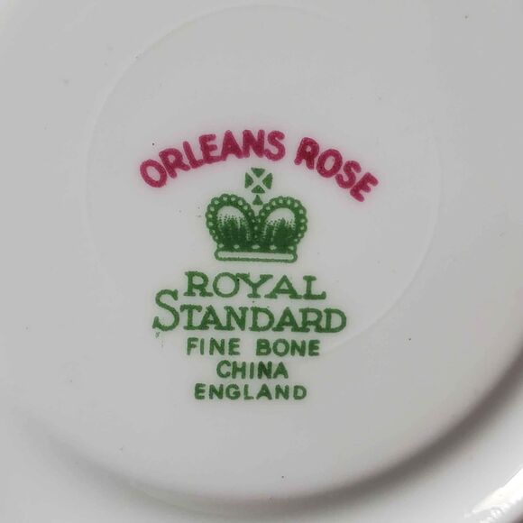 Royal Standard Teacup and Saucer Orleans Rose Vintage - Picture 8 of 10